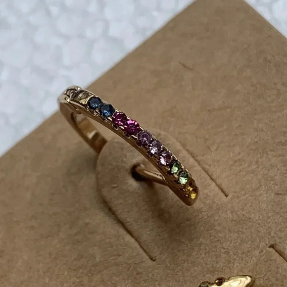 NEW Lee Angel for Neiman Marcus Fashion Jewelry Stone Hoop Earrings - Picture 4 of 4